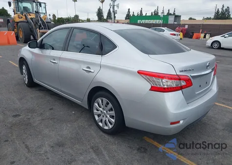 2015 Nissan Sentra S из США, поврежденный, VIN 3N1AB7AP3FY351621